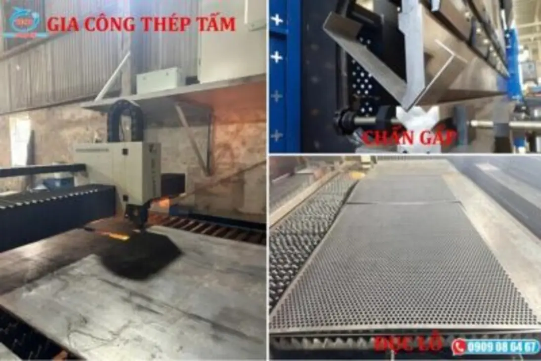 Modern CNC steel plate processing service