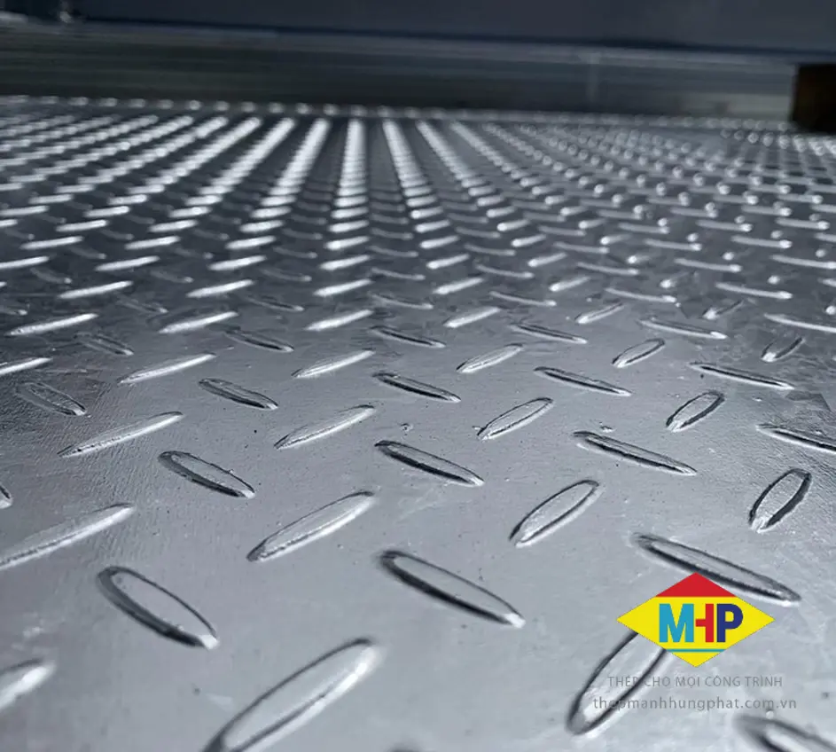 Professional finished steel plate showcased